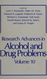 Cover of Research advances in alcohol and drug problems