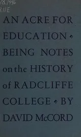 Cover of An acre for education