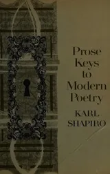 Cover of Prose keys to modern poetry