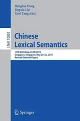 Cover of Chinese Lexical Semantics