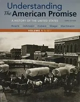 Cover of Understanding the American Promise, Volume 1 : A History