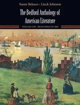 Cover of The Bedford Anthology of American Literature, Volume One