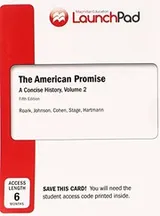 Cover of LaunchPad for The American Promise