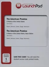 Cover of LaunchPad for The American Promise and The American Promise Value Edition