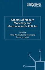 Cover of Aspects of Modern Monetary and Macroeconomic Policies