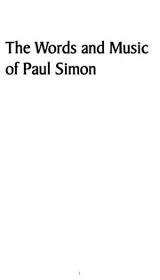 Cover of The words and music of Paul Simon