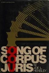 Cover of Song of corpus juris