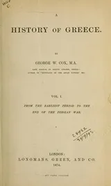 Cover of A history of Greece