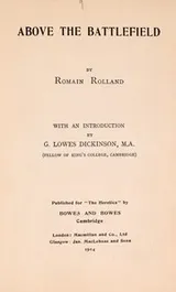 Cover of Above the battlefield