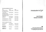 Cover of Introduction to TEX
