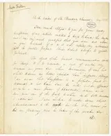 Cover of [Margaret Fuller letter to the Broadway Journal]