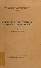Cover of Childhood and youth in Jicarilla Apache society