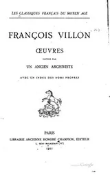 Cover of Oeuvres