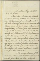 Cover of [Letter to] Dr. A.M. Ross, Dear Sir