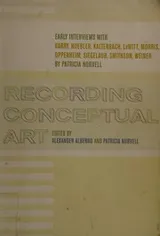 Cover of Recording conceptual art