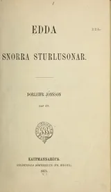 Cover of Edda Snorra Sturlusonar