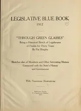 Cover of Legislative blue book, 1917