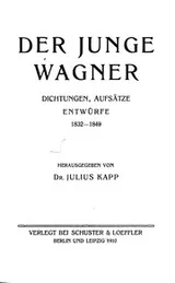 Cover of Der junge Wagner