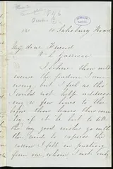 Cover of [Partial letter to] My dear Friend, W. L. Garrison