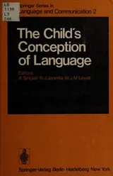 Cover of The child's conception of language