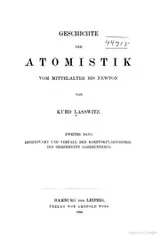 Cover of Geschichte der Atomistik vom Mittelalter bis Newton