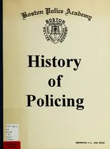 Cover of History of policing