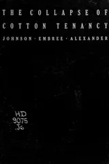 Cover of The collapse of cotton tenancy