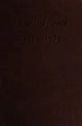 Cover of Randall Jarrell, 1914-1965