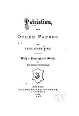 Cover of Patriotism, and other papers