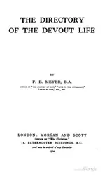 Cover of The Directory of the Devout Life: Meditations on the Sermon on the Mount