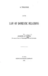 Cover of A treatise on the law of domestic relations
