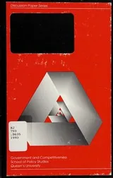 Cover of Political accountability and efficiency