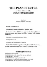 Cover of The Planet Buyer