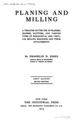 Cover of Planing and milling