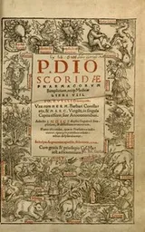 Cover of P. Dioscoridae pharmacorum simplicium reiq[ue] medicae libri VIII