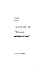 Cover of La muerte en Venecia