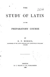 Cover of The Study of Latin in the Preparatory Course