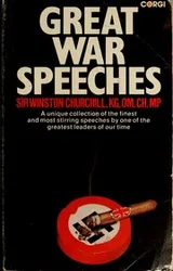 Cover of Great war speeches