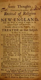Cover of Some thoughts concerning the present revival of religion in New-England