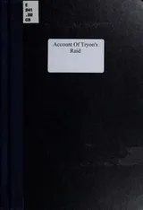 Cover of An account of Tryon's raid on Danbury in April, 1777