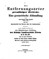 Cover of Die äussern Entfernungsörter geradliniger Dreiecke: Eine geometrische Abhandlung