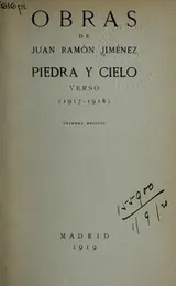Cover of Piedra y cielo