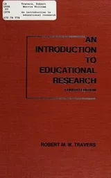 Cover of An introduction to educational research