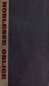 Cover of Noblesse oblige