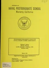 Cover of Establishing reliability goals for naval major caliber ammunition