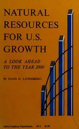 Cover of Natural resources for U.S. growth