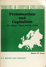 Cover of Protestantism and capitalism