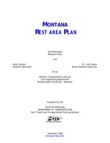 Cover of Montana rest area plan
