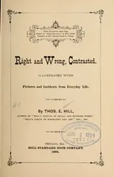 Cover of Right and wrong, contrasted