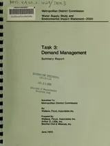 Cover of Task 3: demand management